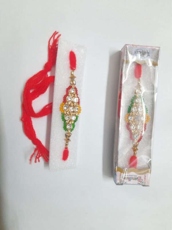 The Krishna Peacock Feather Handmade Rakhi 13