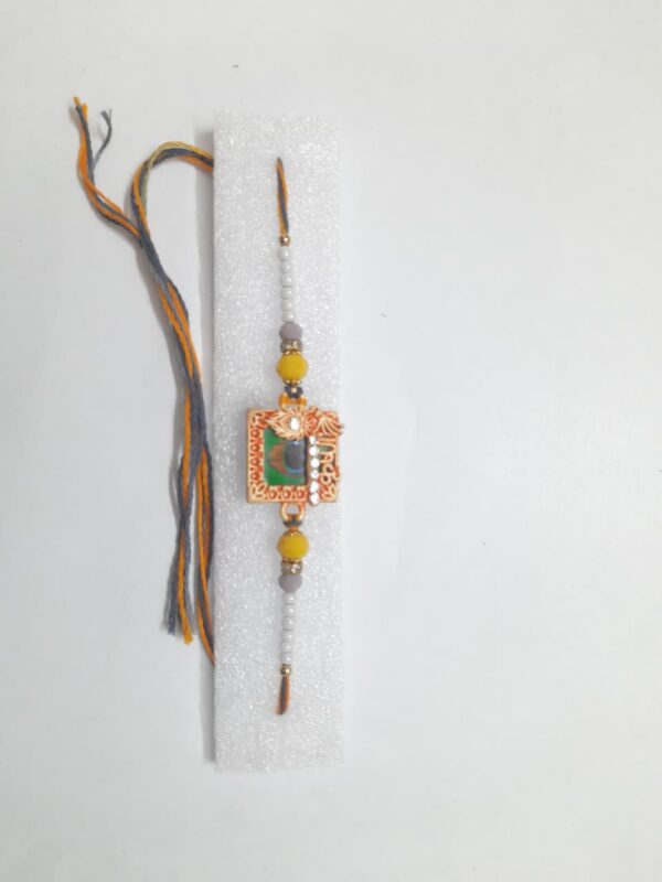 Om Ganesha Fancy Beaded Rakhi