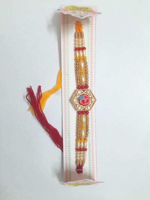 Om Ganesha Fancy Beaded Rakhi