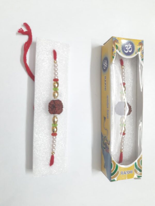 The Krishna Peacock Feather Handmade Rakhi 13