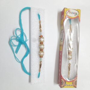 The Krishna Peacock Feather Handmade Rakhi 12