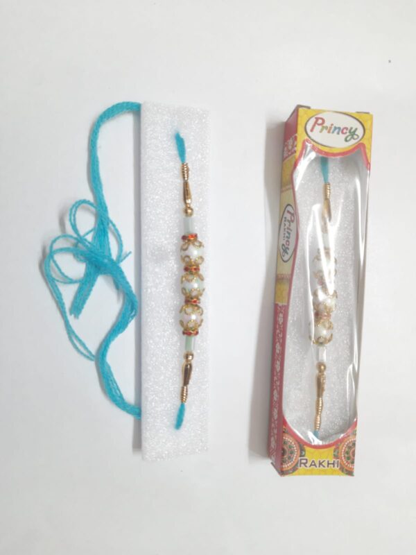 The Krishna Peacock Feather Handmade Rakhi 12